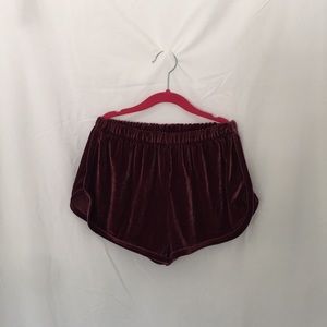 BRANDY MELVILLE VELVET SHORTS NWOT